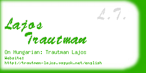 lajos trautman business card